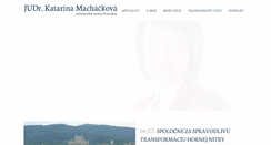 Desktop Screenshot of machackova.sk